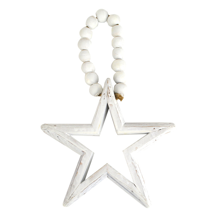 Twinkle Hang Star W/Bead H'Dle 19x4x18cm