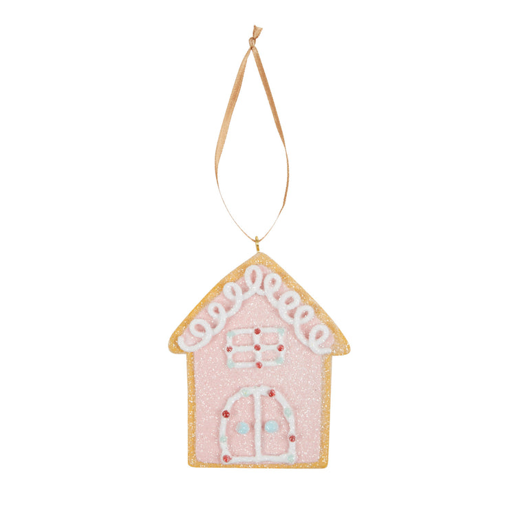 G'Bread House Hang Poly 9x10cm Pink