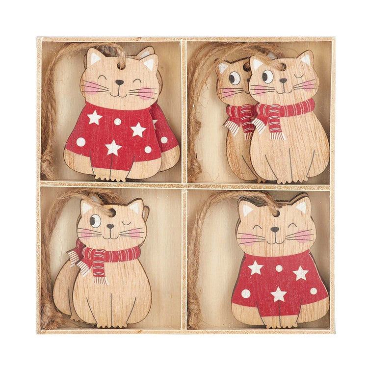 S/8 Cats Hang Ply 13cm Nat/Red