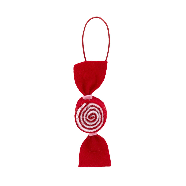 Candy Hanger Fabric 5x17cm Red/White