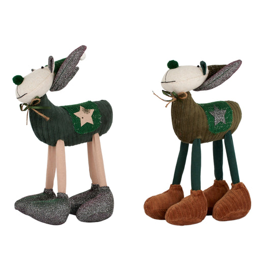 Reindeer Stand Fabric 18cm Multi