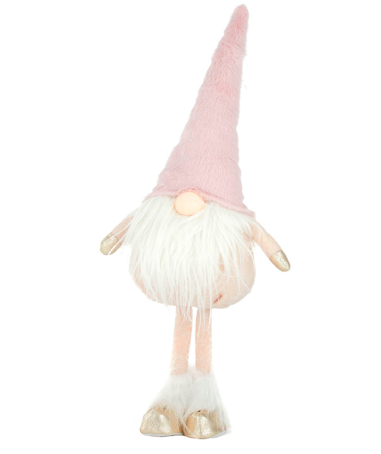Standing Gnome w/ Hat Poly 56cm Pink
