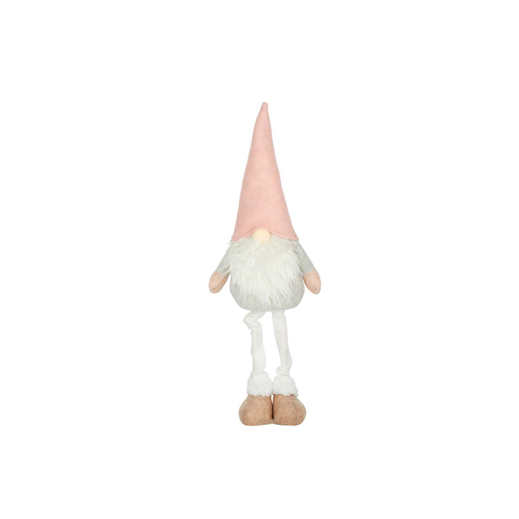Standing Gnome Fabric 18x65cm White/Pink