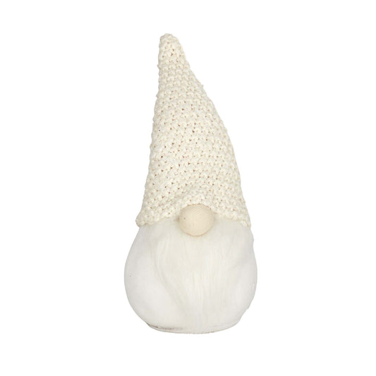 Long Beard Gnome Head Wov Hat 9x20cm-Nat